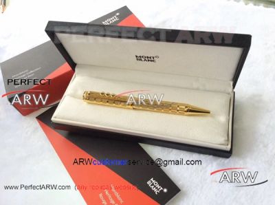 Perfect Replica Montblanc All Gold Ballpoint Special Edition Gift Pen